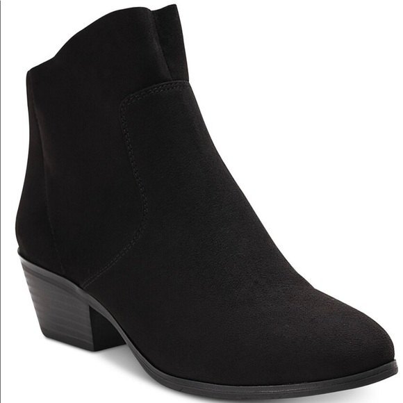 Style & co winief black suede booties size 8.5 - Picture 1 of 12